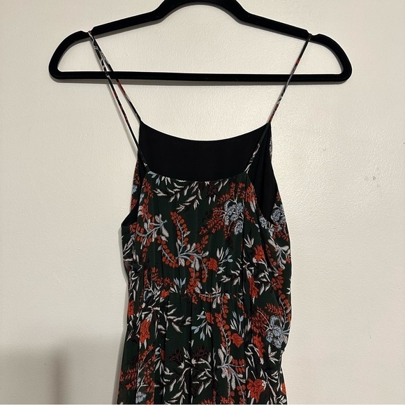 Maje Revia Crepe Midi Dress Green/Floral Print Sz Small - Picture 12 of 12